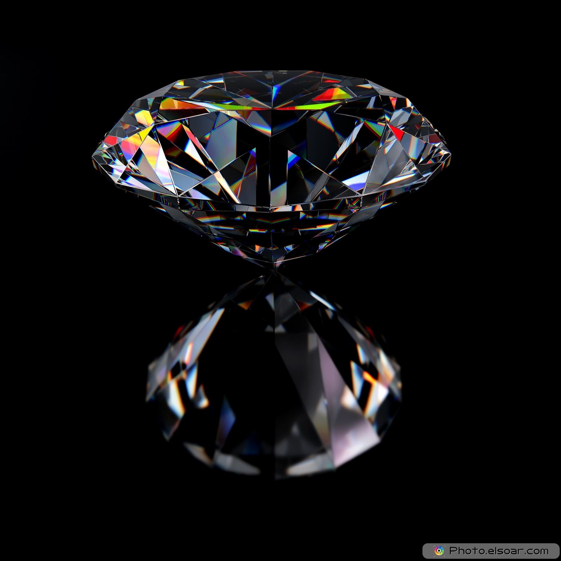 Diamonds Black Background