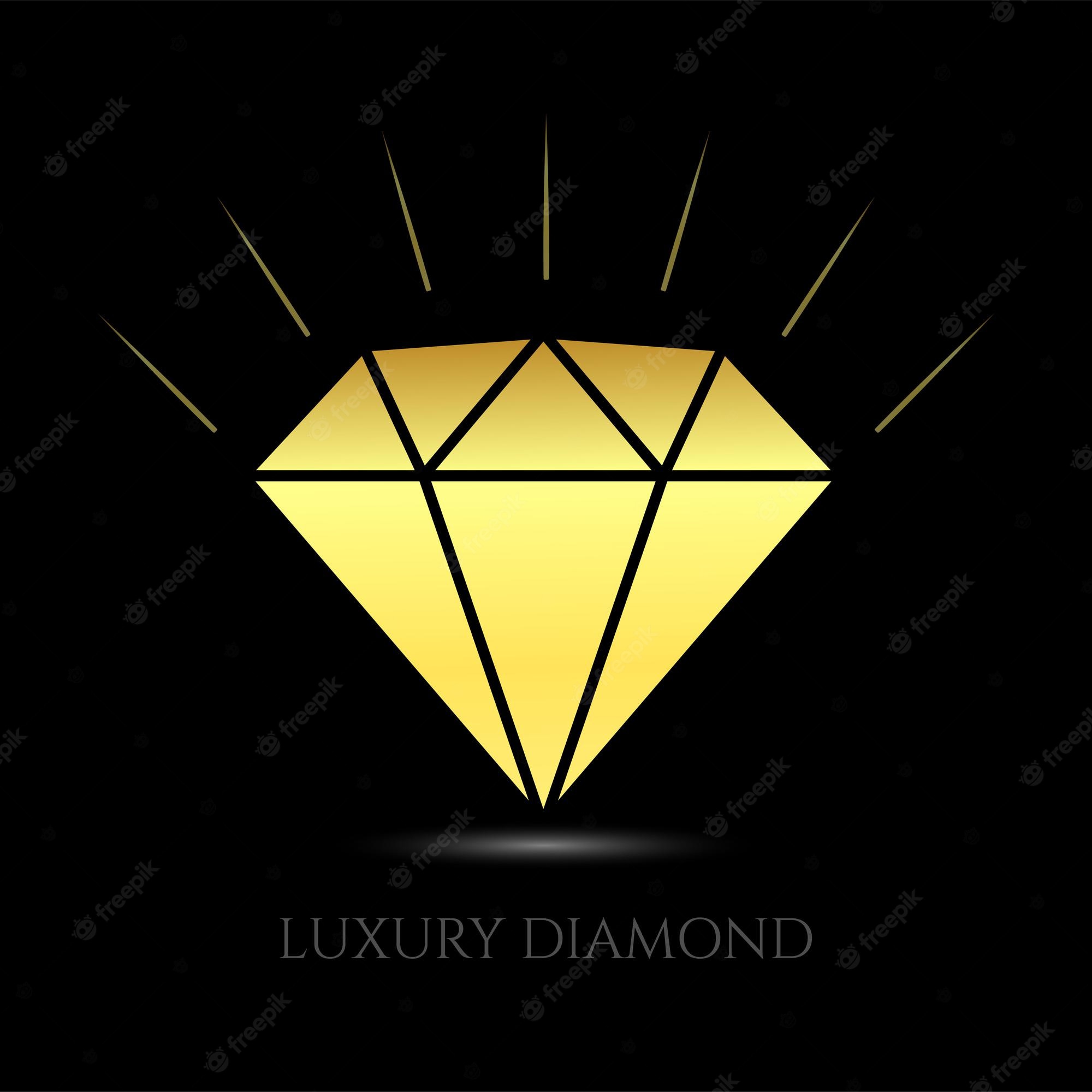 Diamonds Black Background