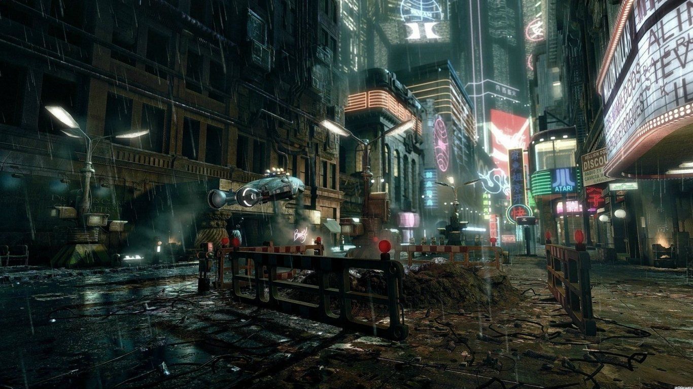 Dystopian City Background