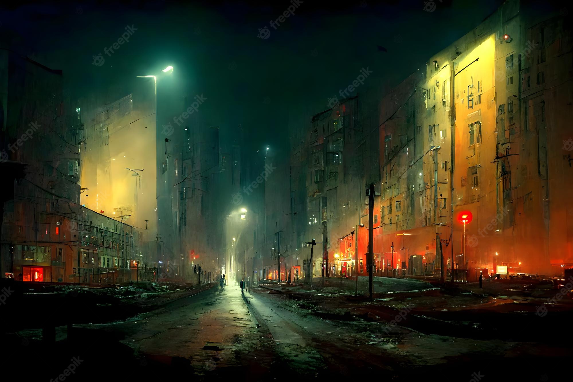 Dystopian City Background