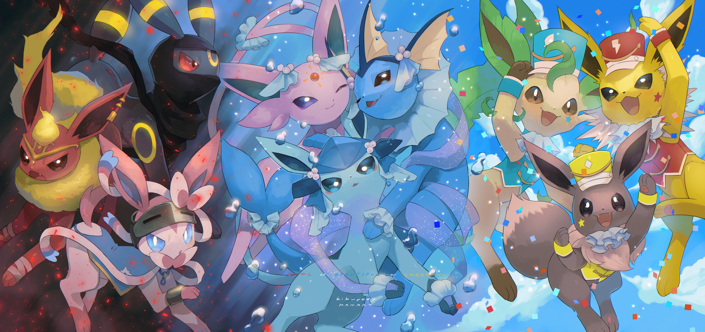 Eevee Evolutions Background