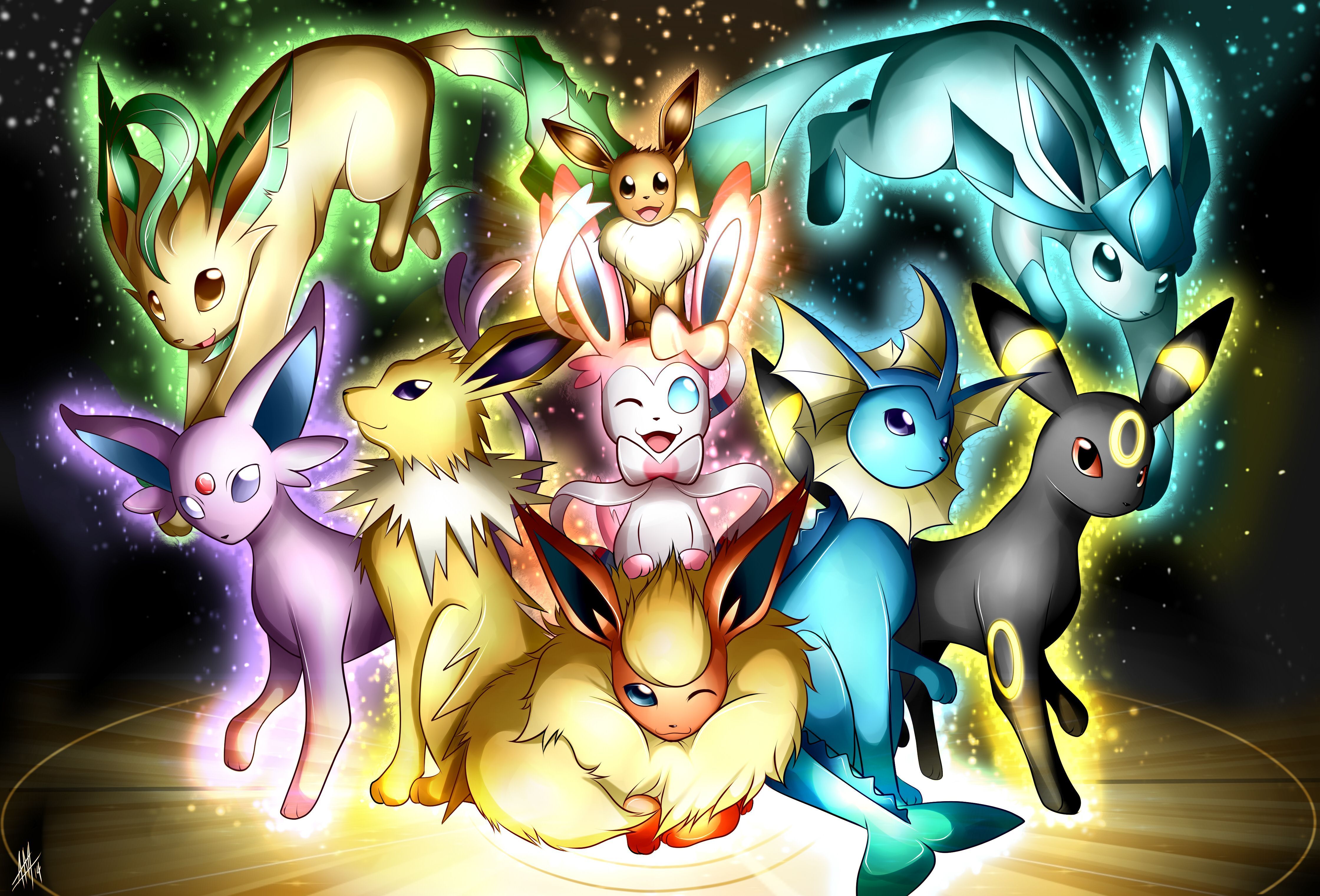 Eevee Evolutions Background