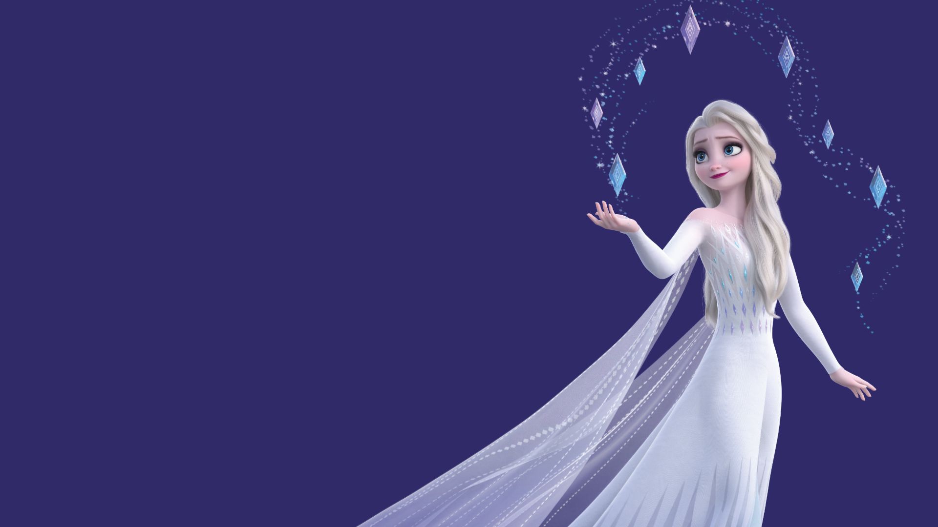 Elsa White Background