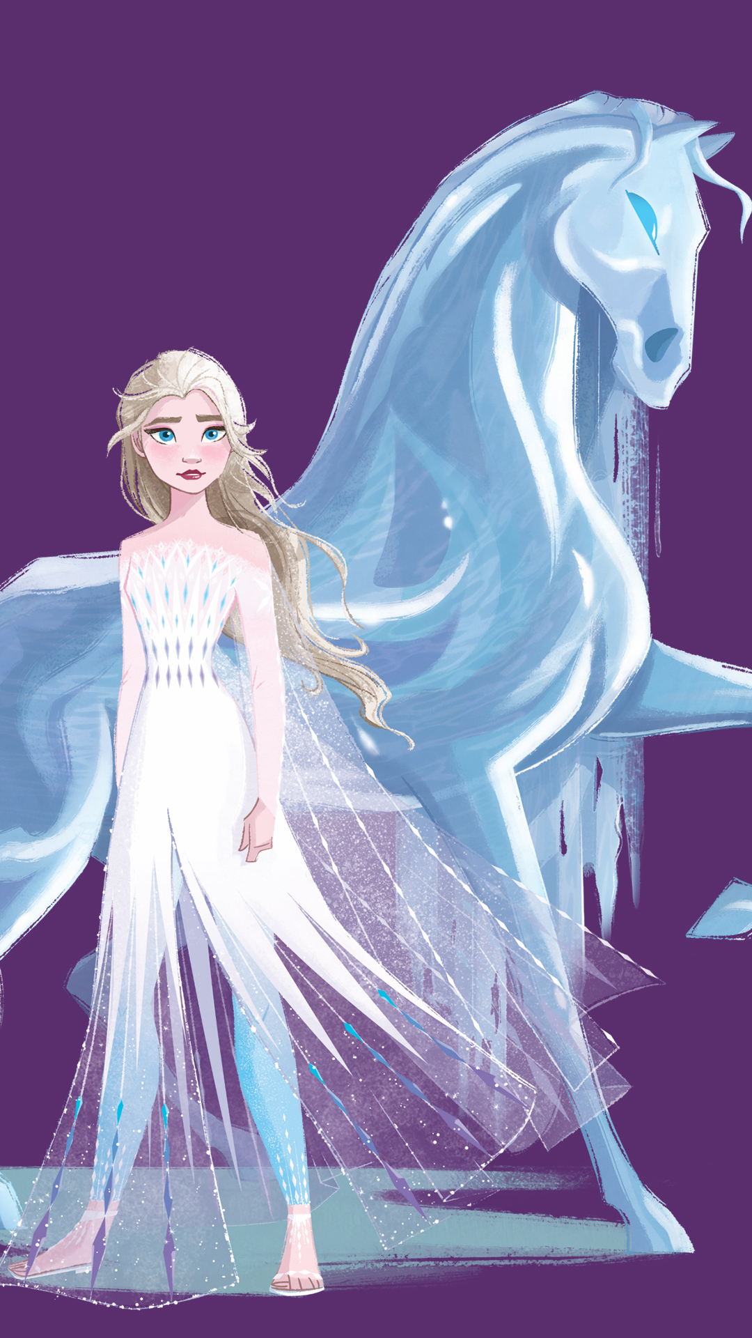 Elsa White Background