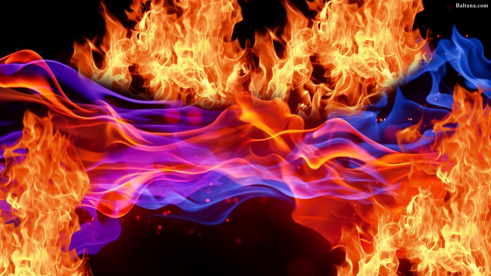 Fiery Background Hd