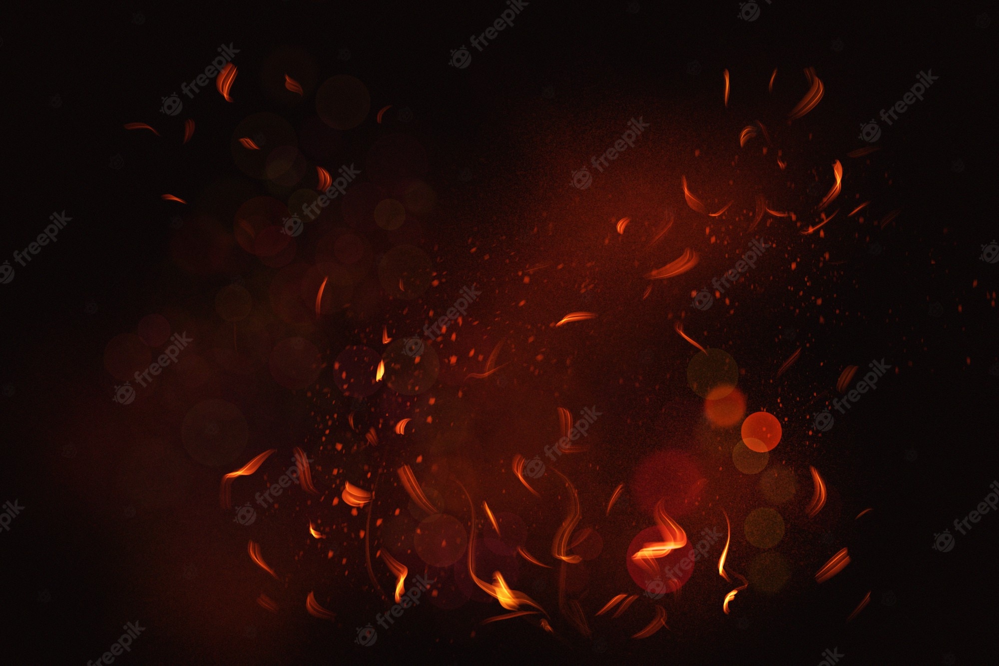 Fiery Background Hd