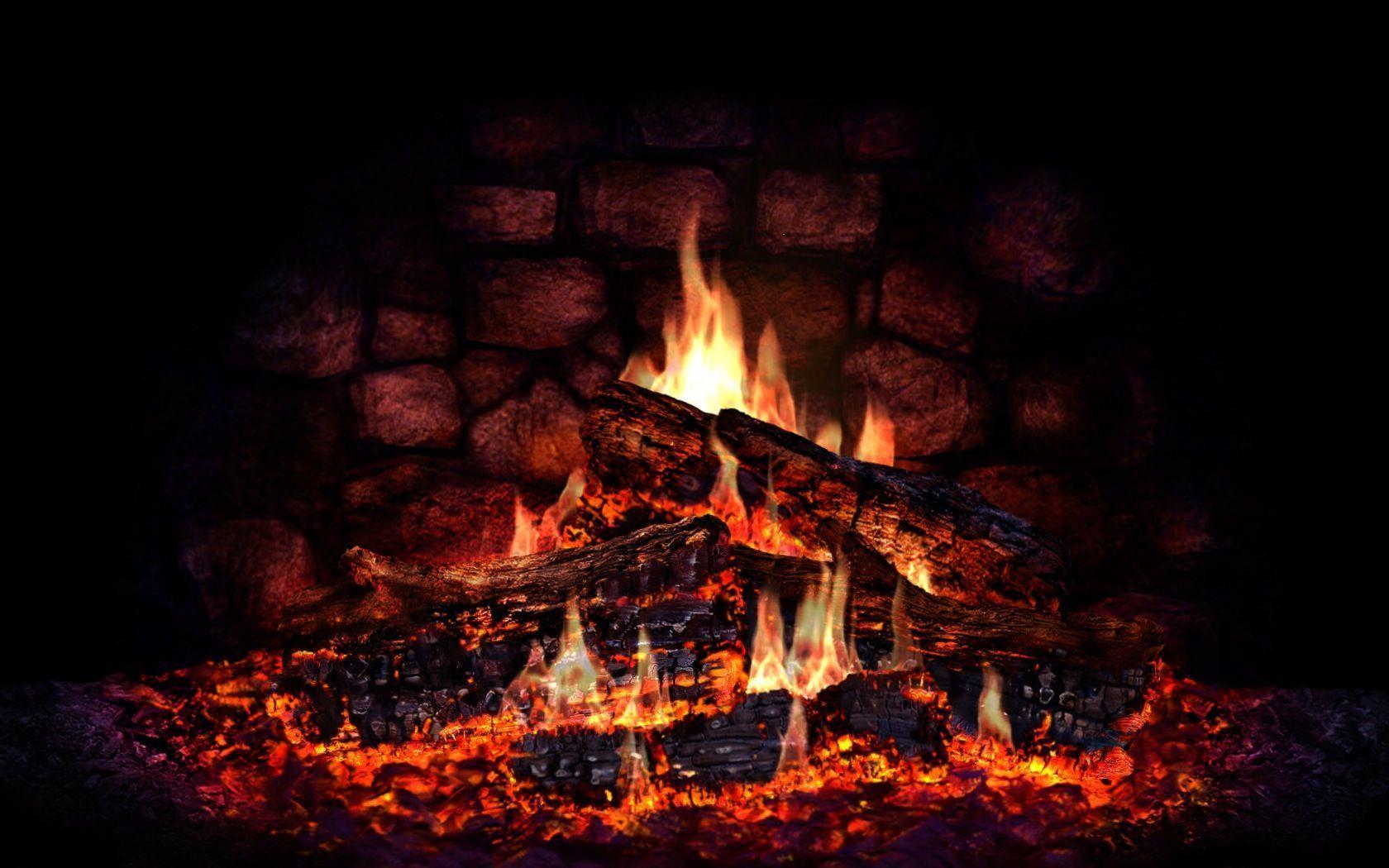 Fireplace Desktop Background