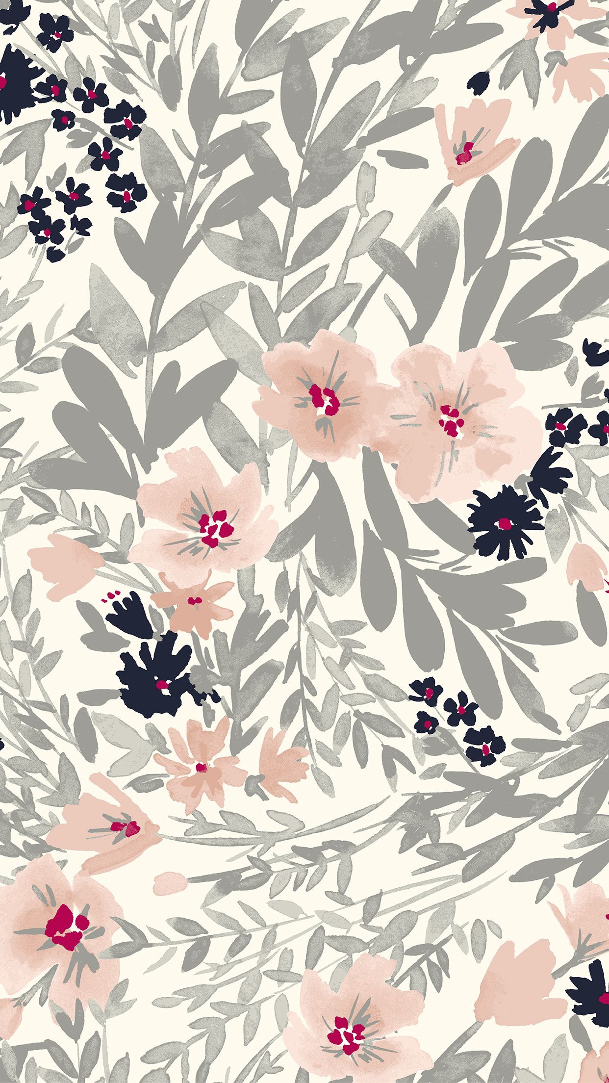 Floral Background Phone