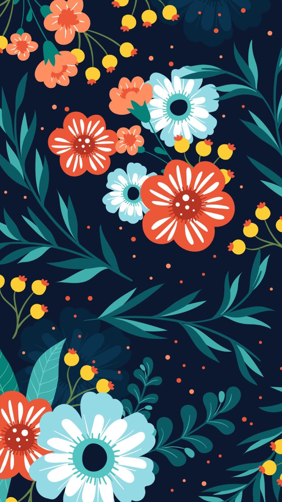 Floral Background Phone