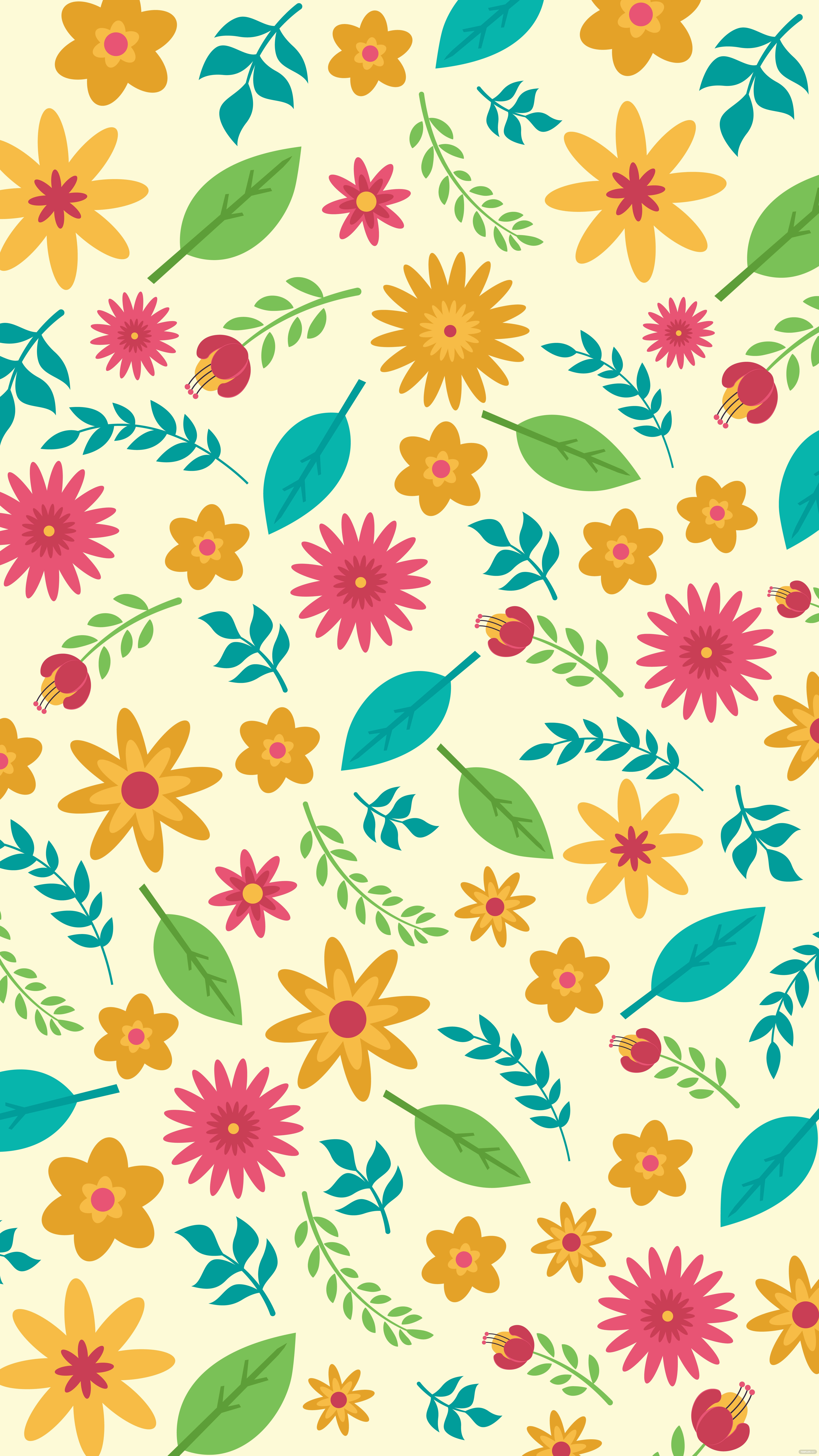 Floral Background Phone