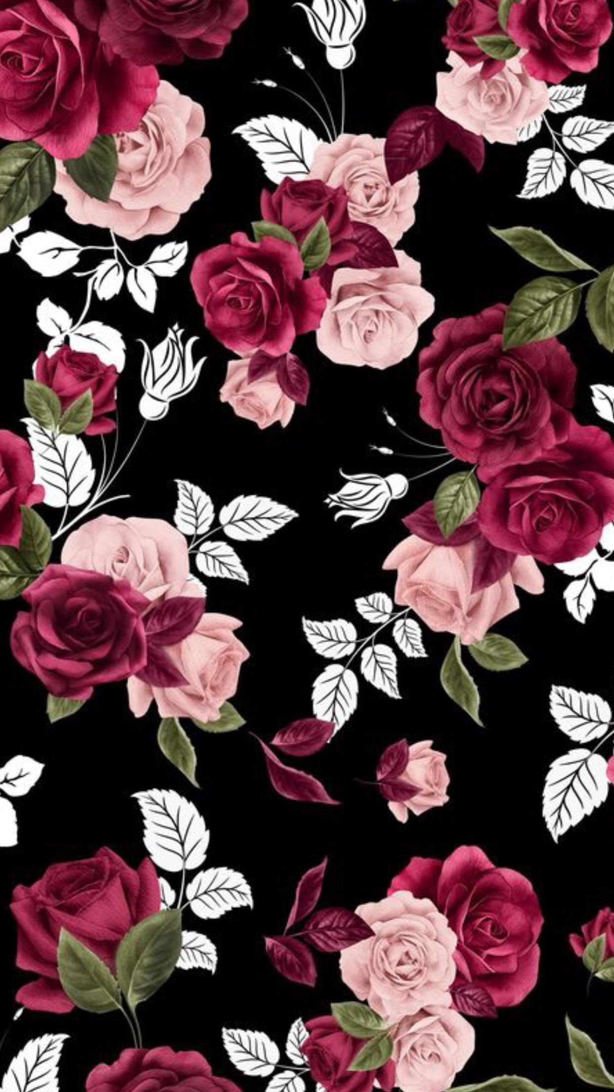 Floral Background Phone