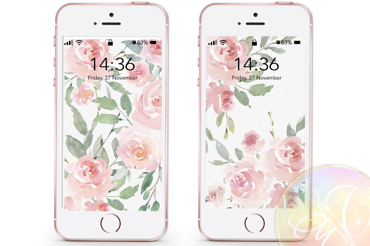 Floral Background Phone