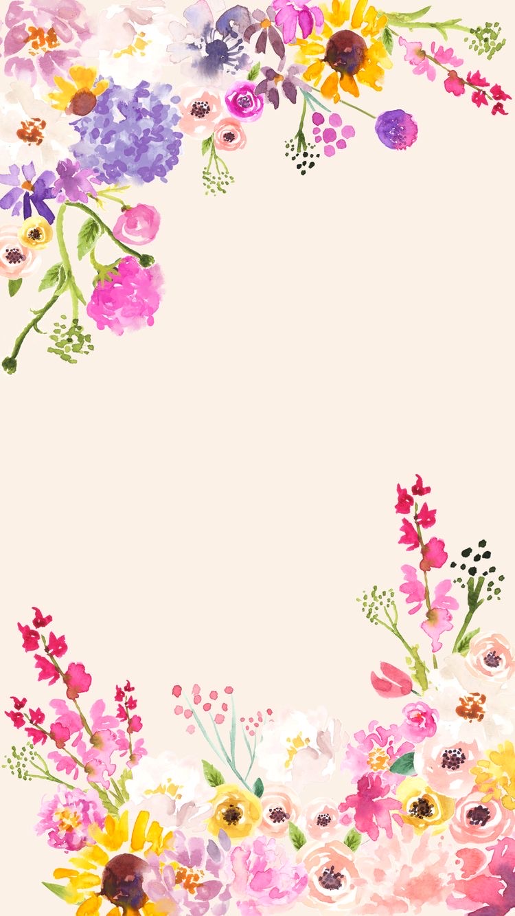 Floral Background Phone