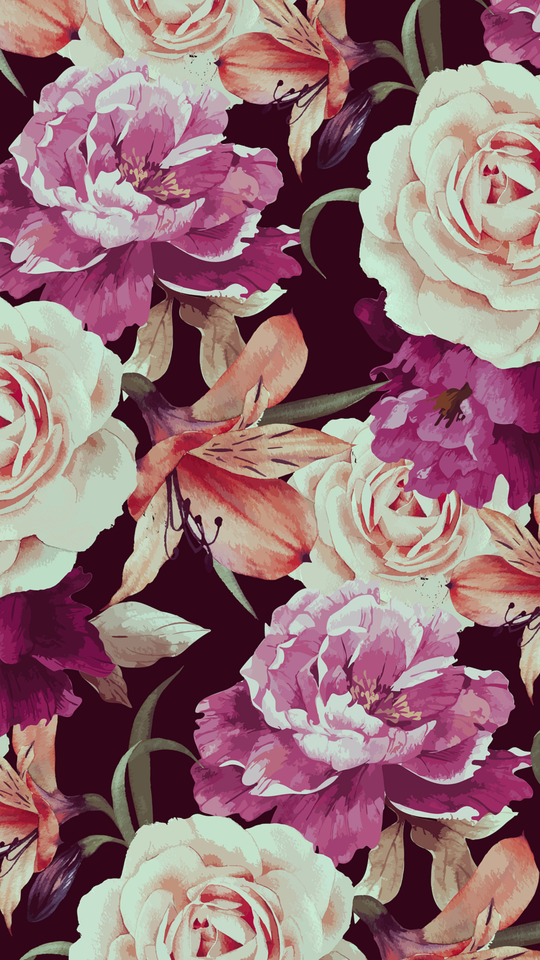 Floral Background Phone