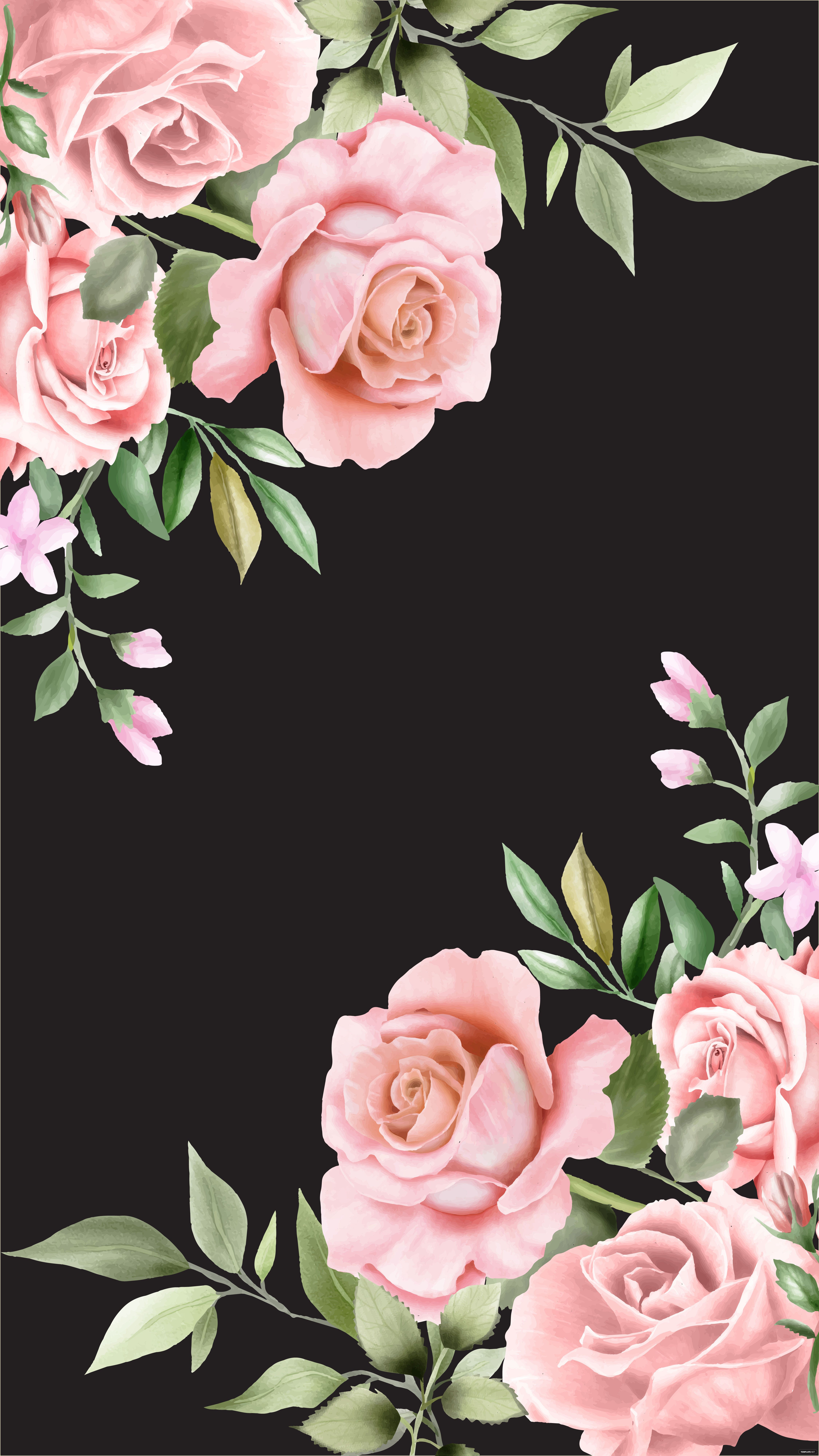 Floral Background Phone