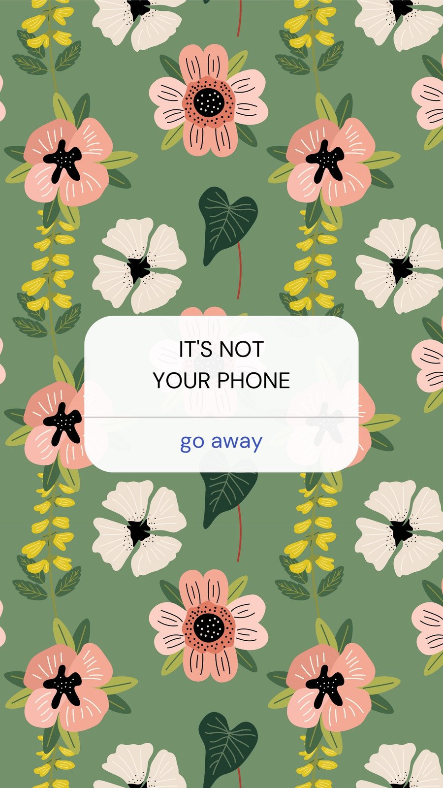 Floral Background Phone