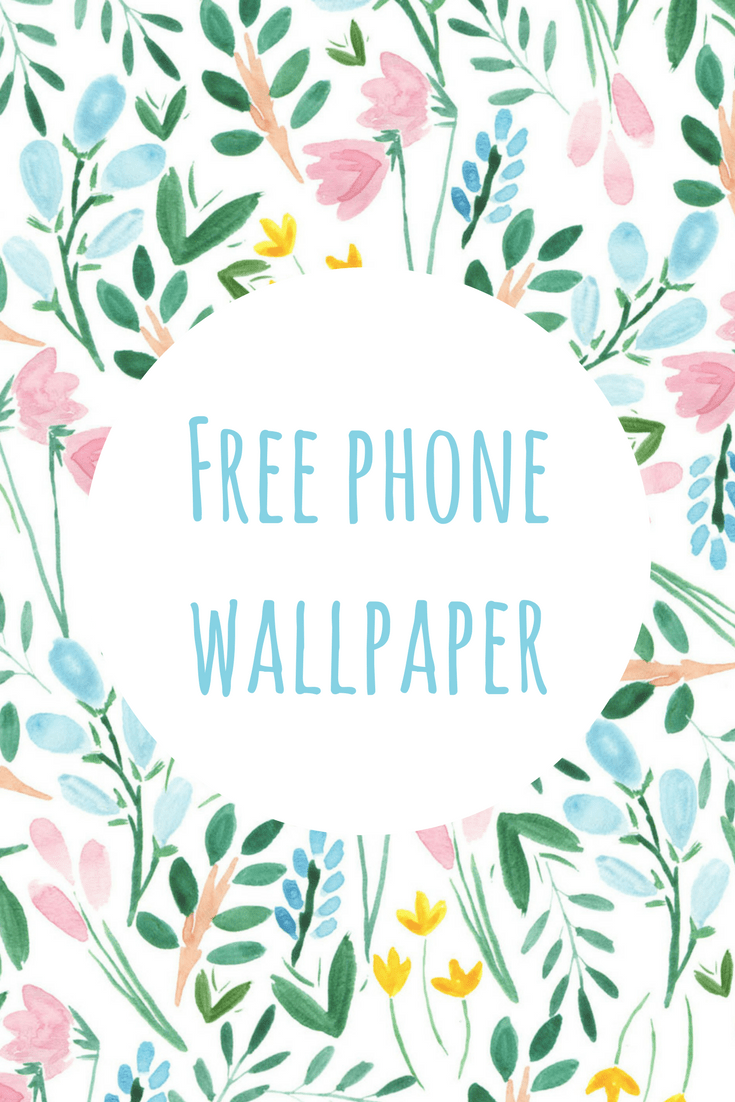 Floral Background Phone