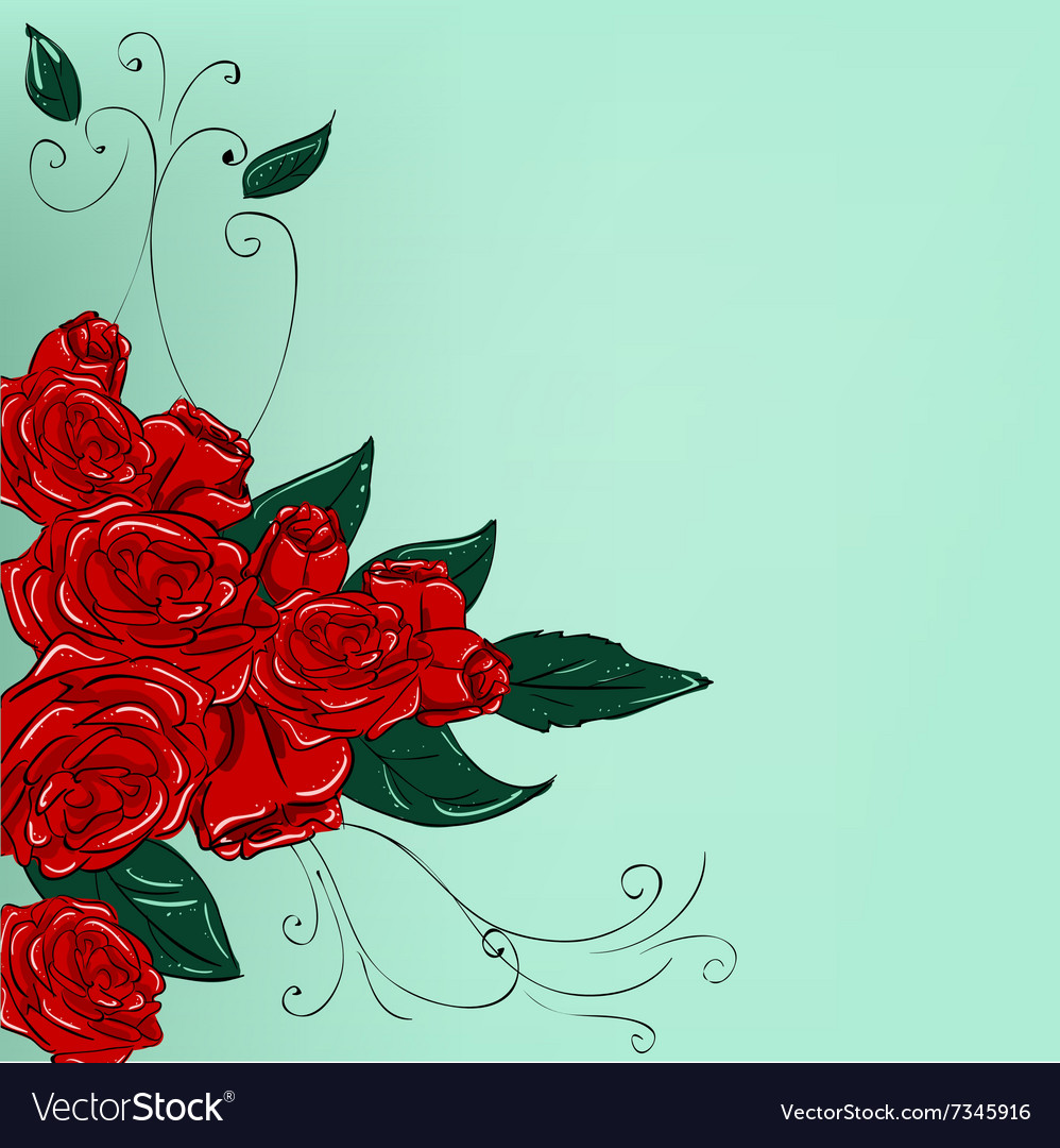 Flower Drawing Background