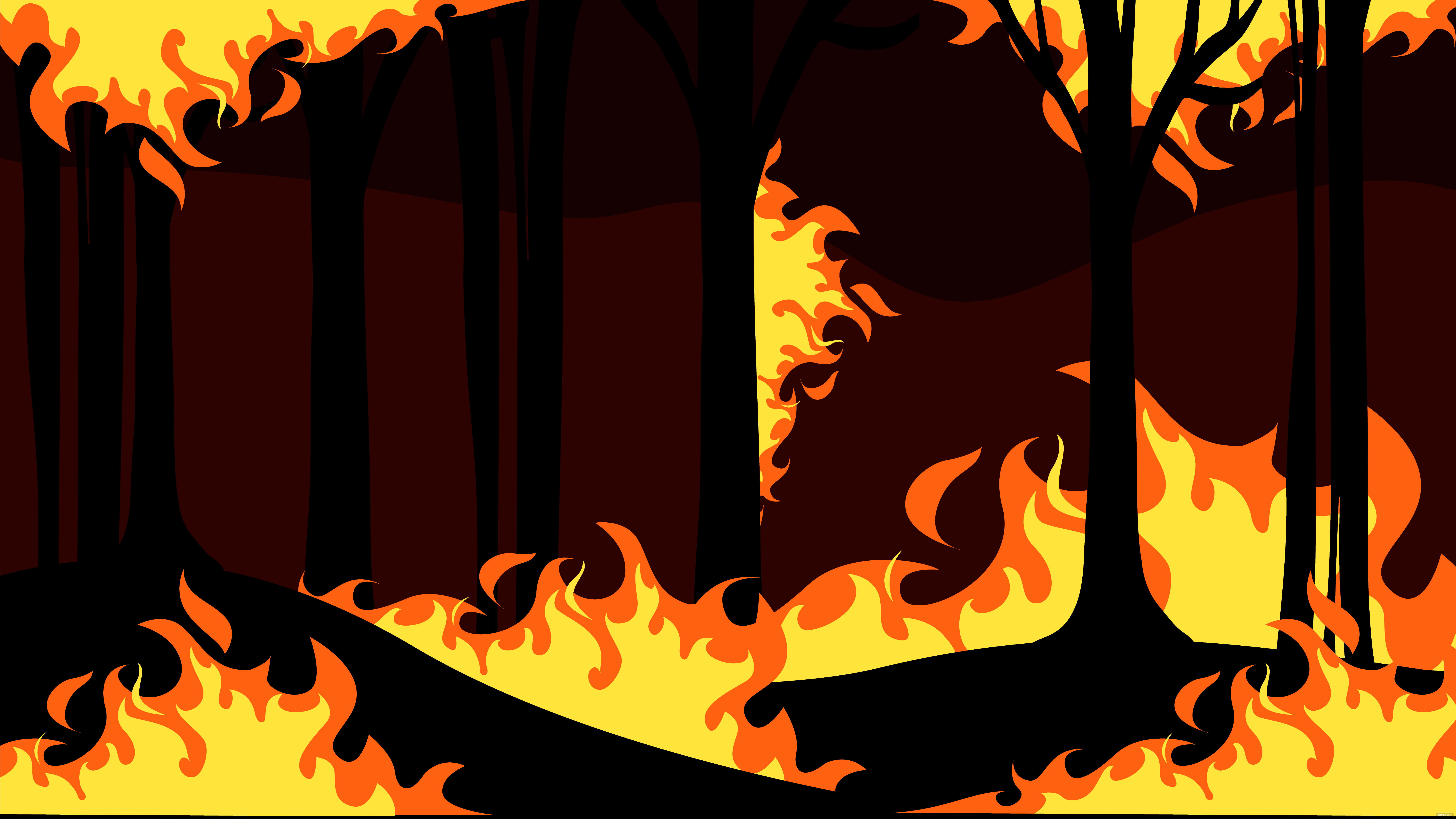 Forest Fire Background