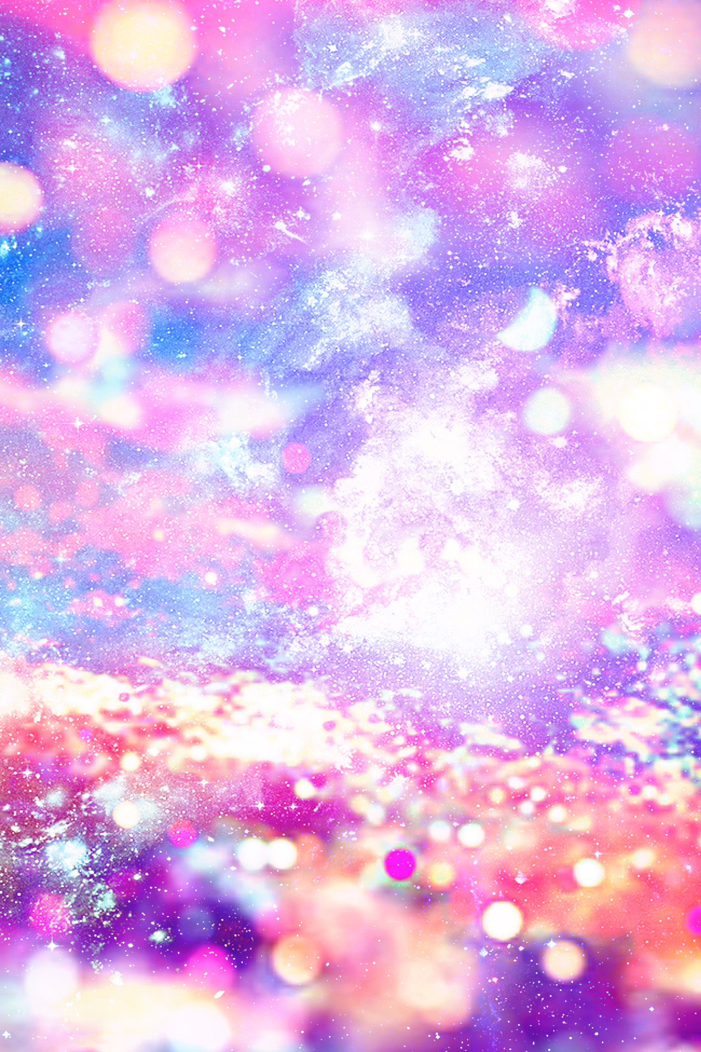 Galaxy Ombre Glitter Background