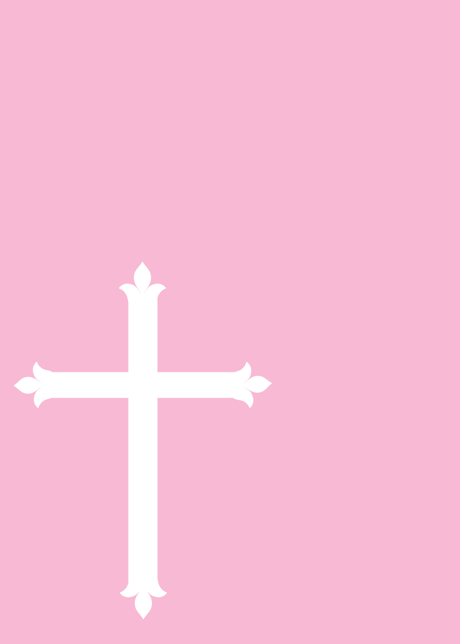 Girly Background Cross