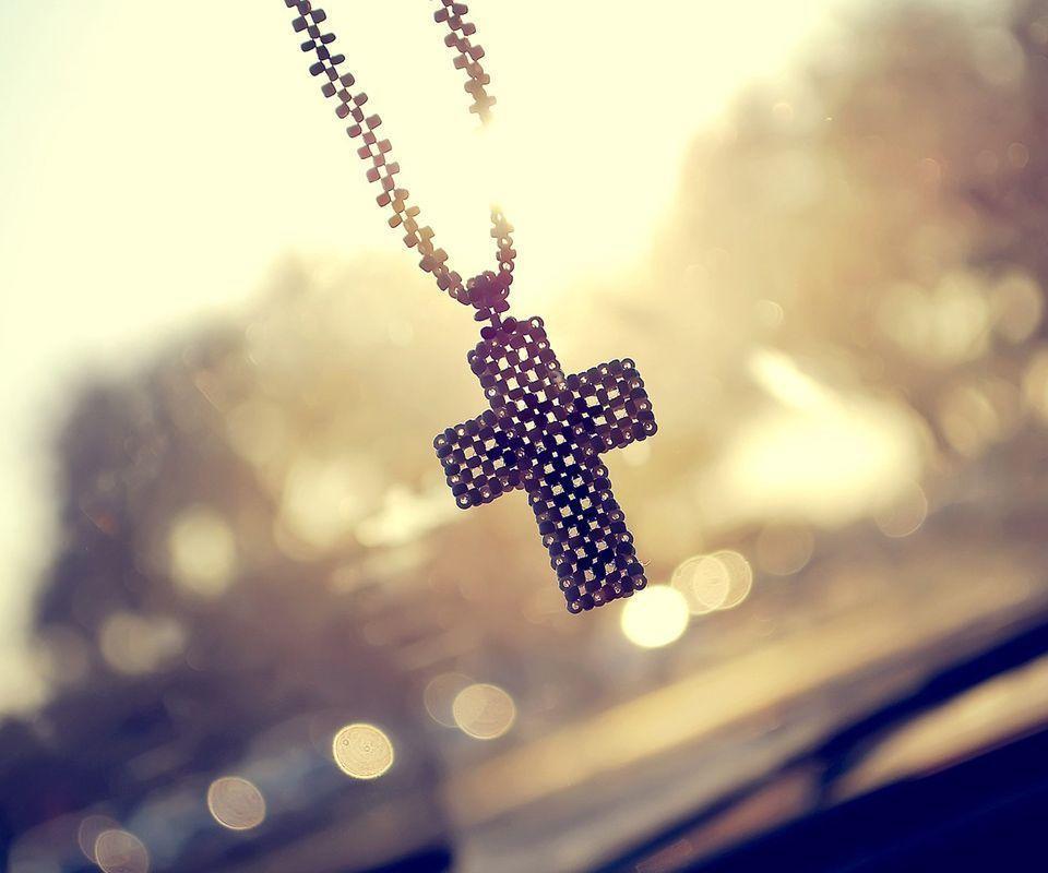 Girly Background Cross