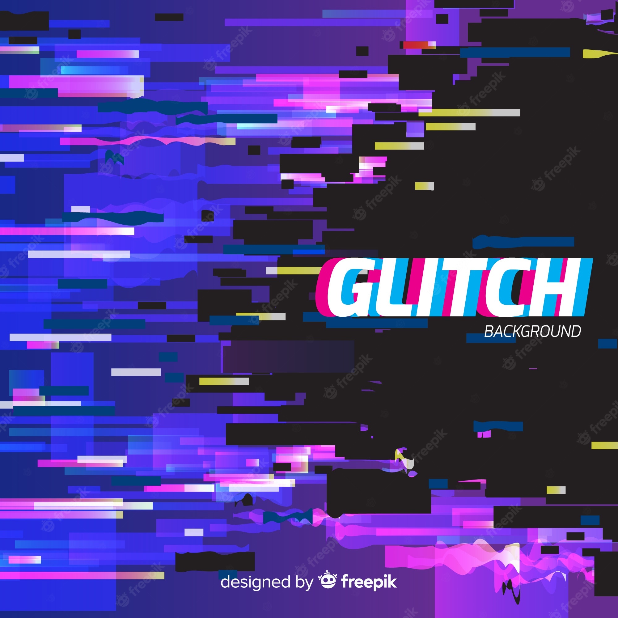 Glitch Effect Background
