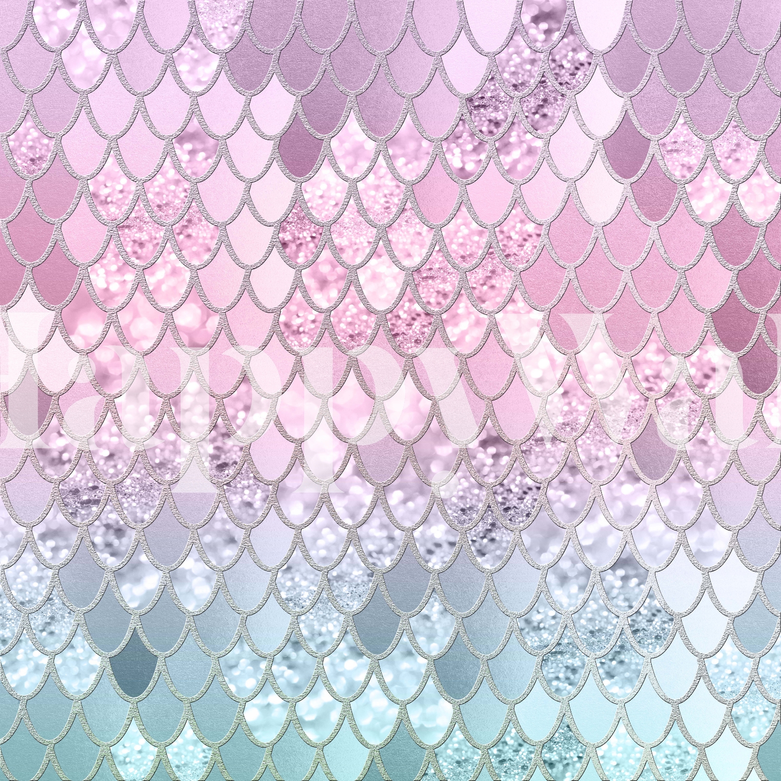 Glitter Mermaid Background