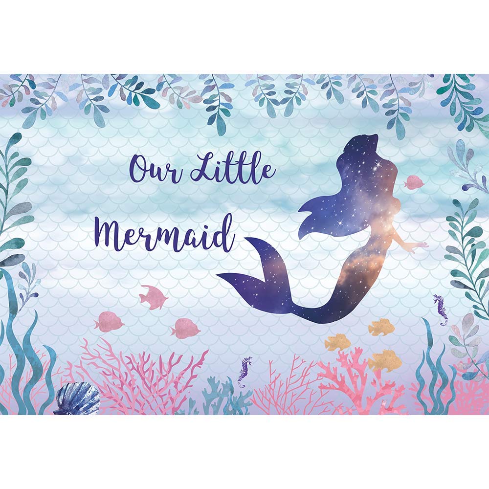 Glitter Mermaid Background