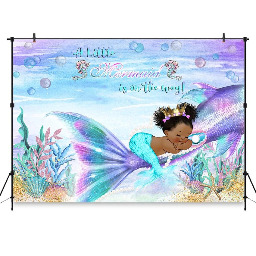 Glitter Mermaid Background