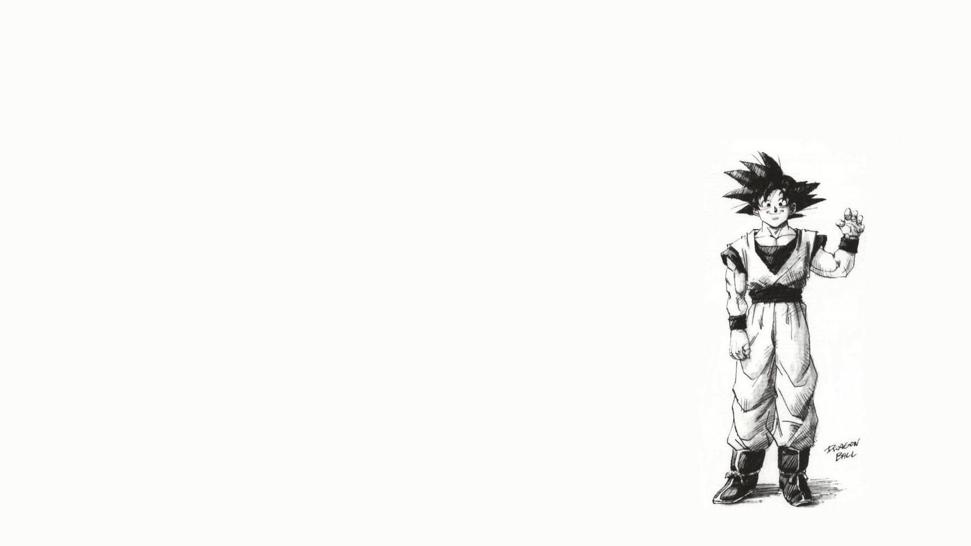 Goku White Background