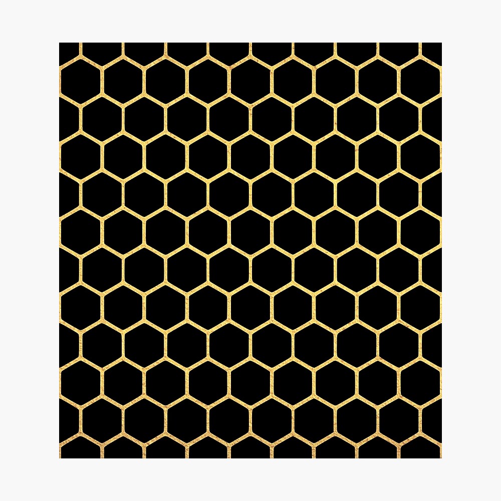 Gold Honeycomb Background