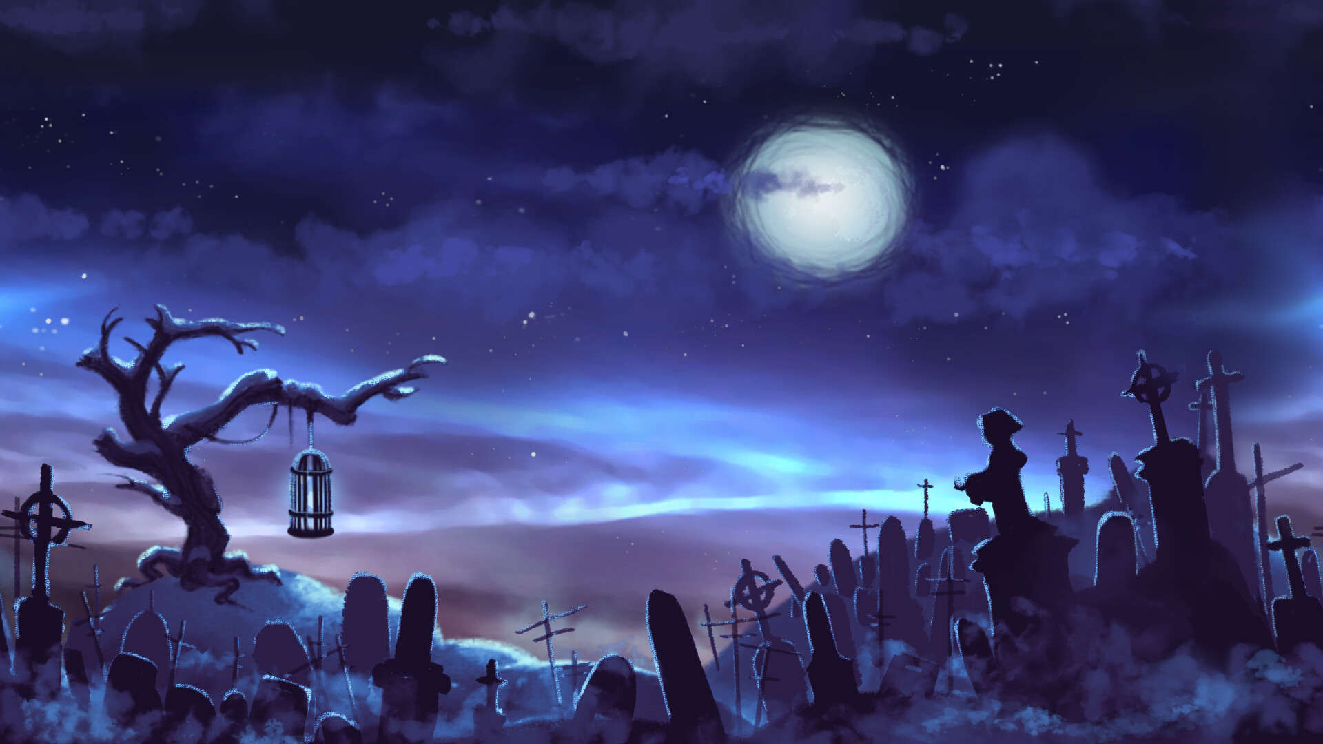 Graveyard Background