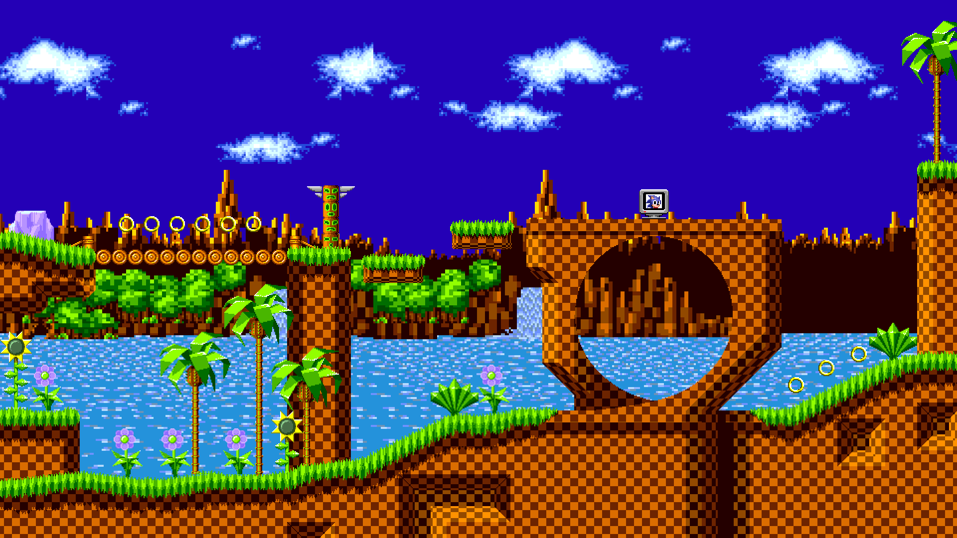 Green Hill Zone Background