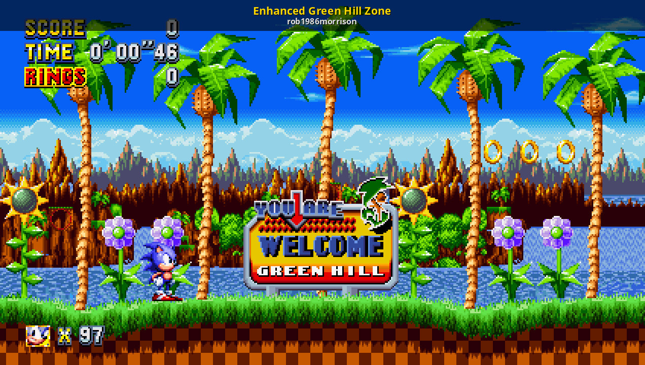 Green Hill Zone Background