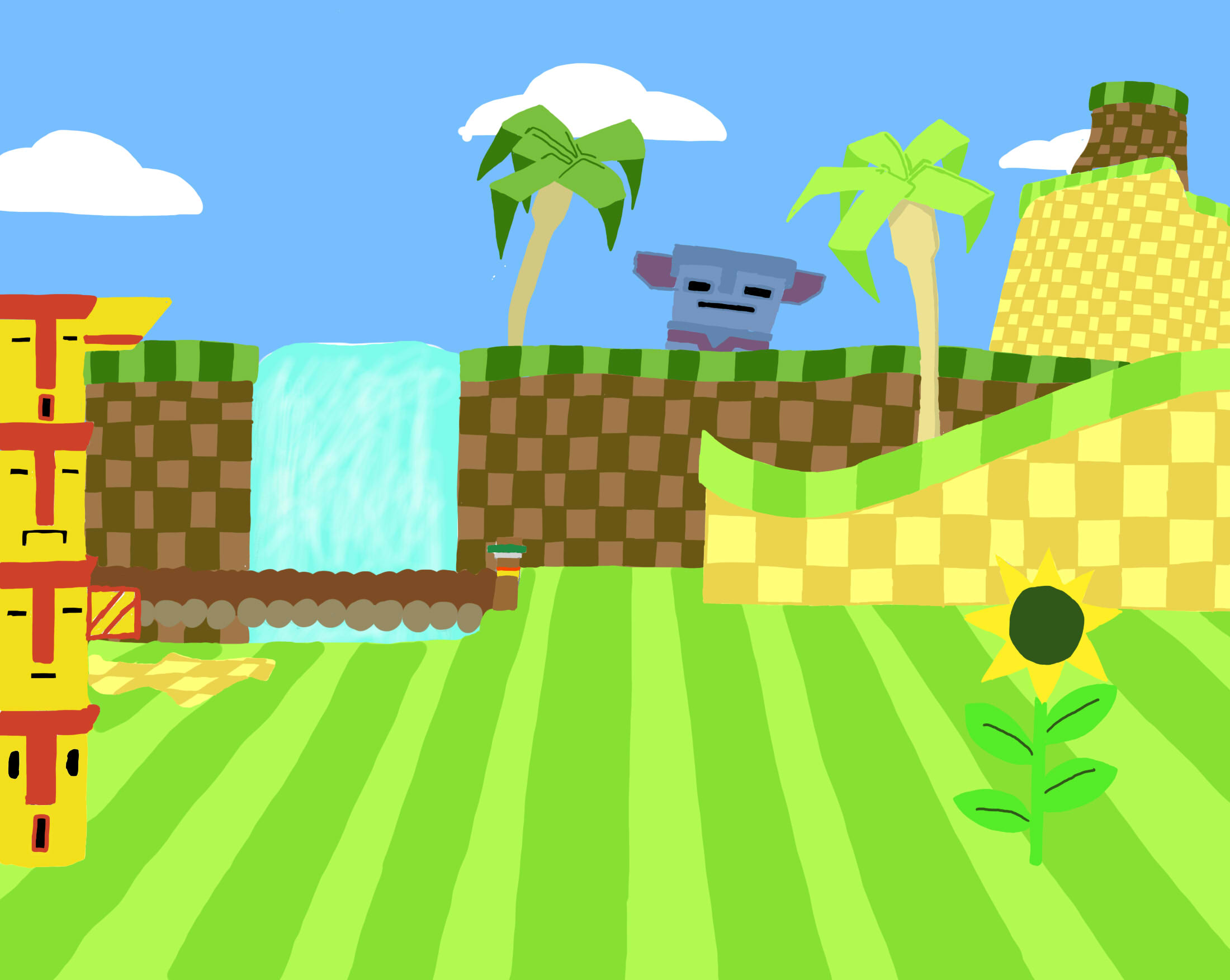 Green Hill Zone Background