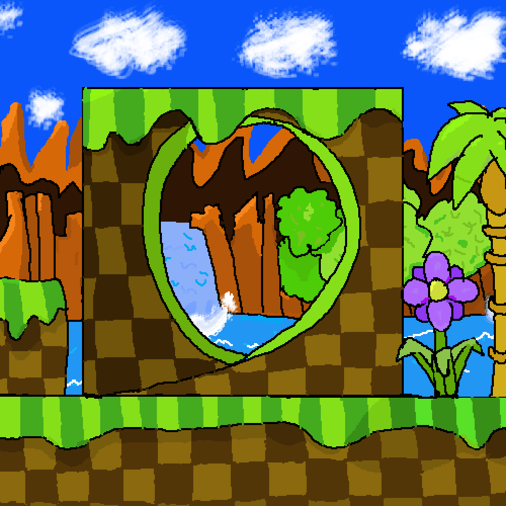 Green Hill Zone Background