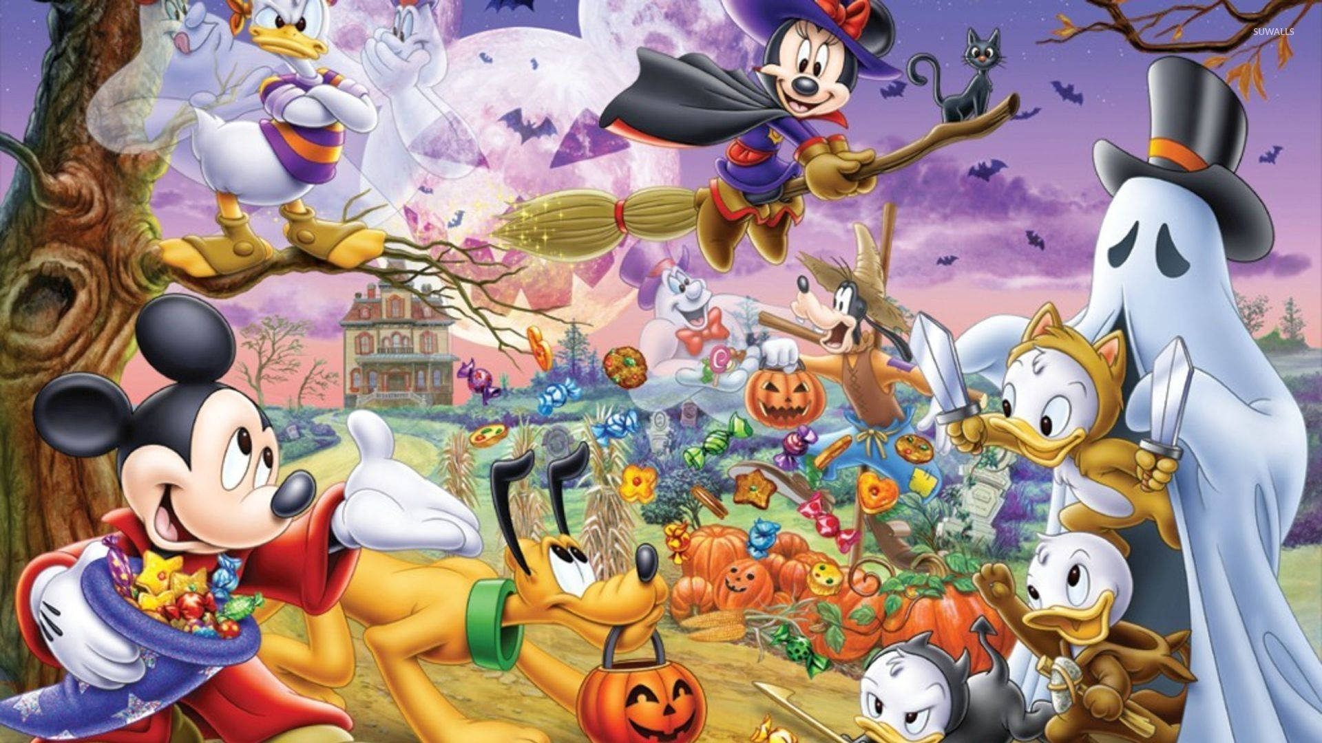 Halloween Cartoon Background