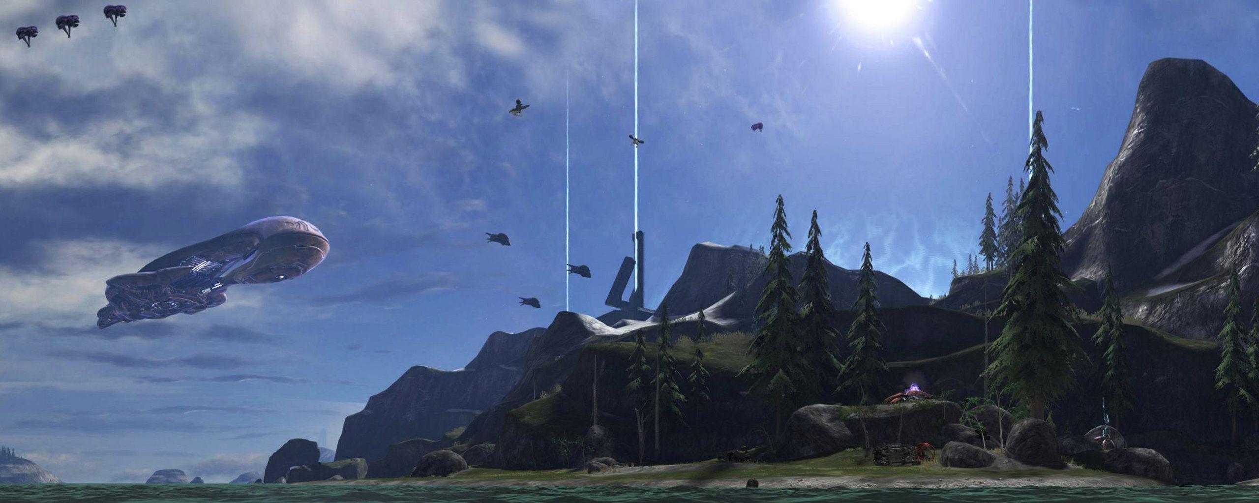 Halo Scenery Backgrounds