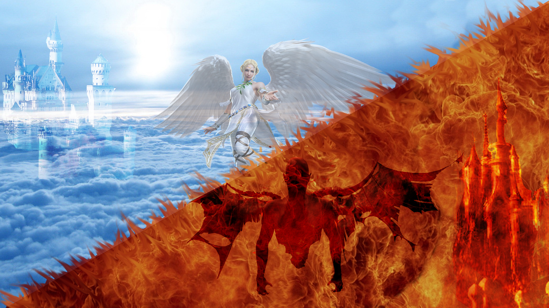 Heaven And Hell Background