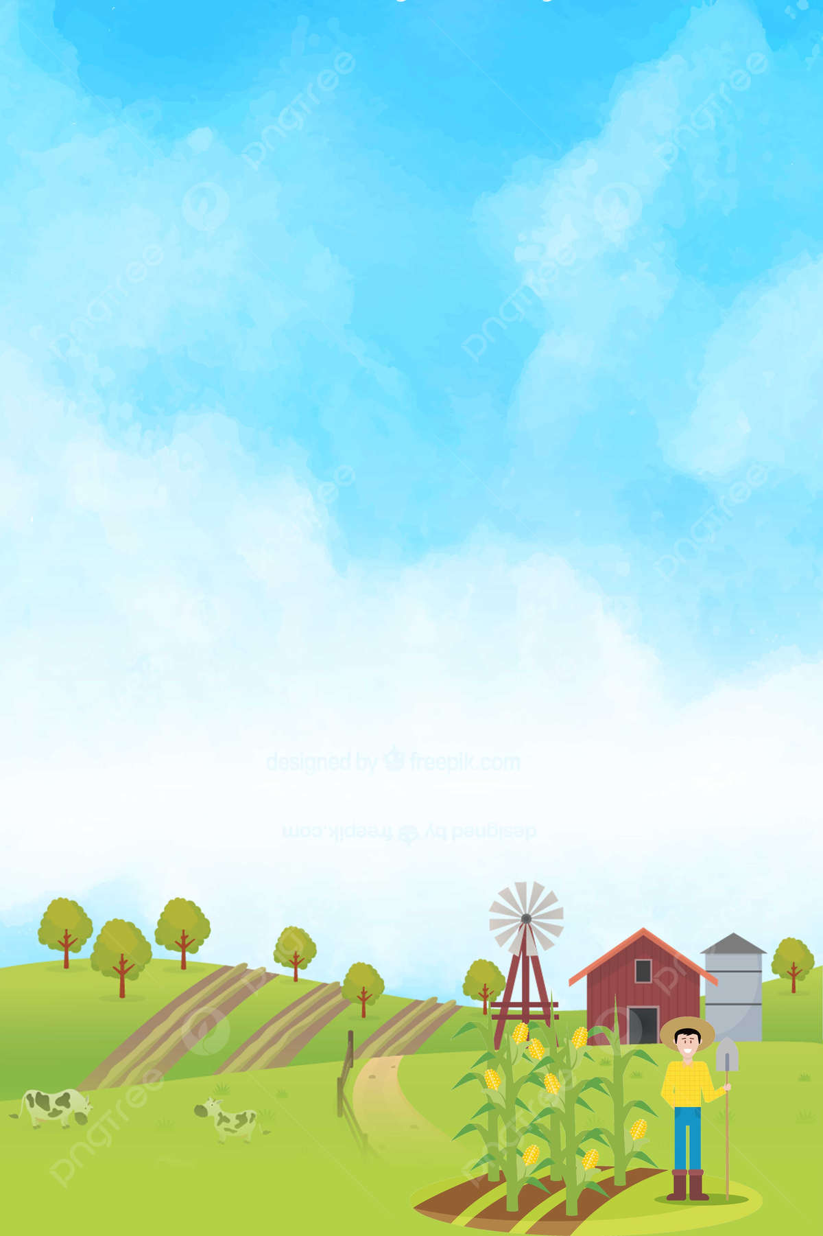 High Resolution Farm Background