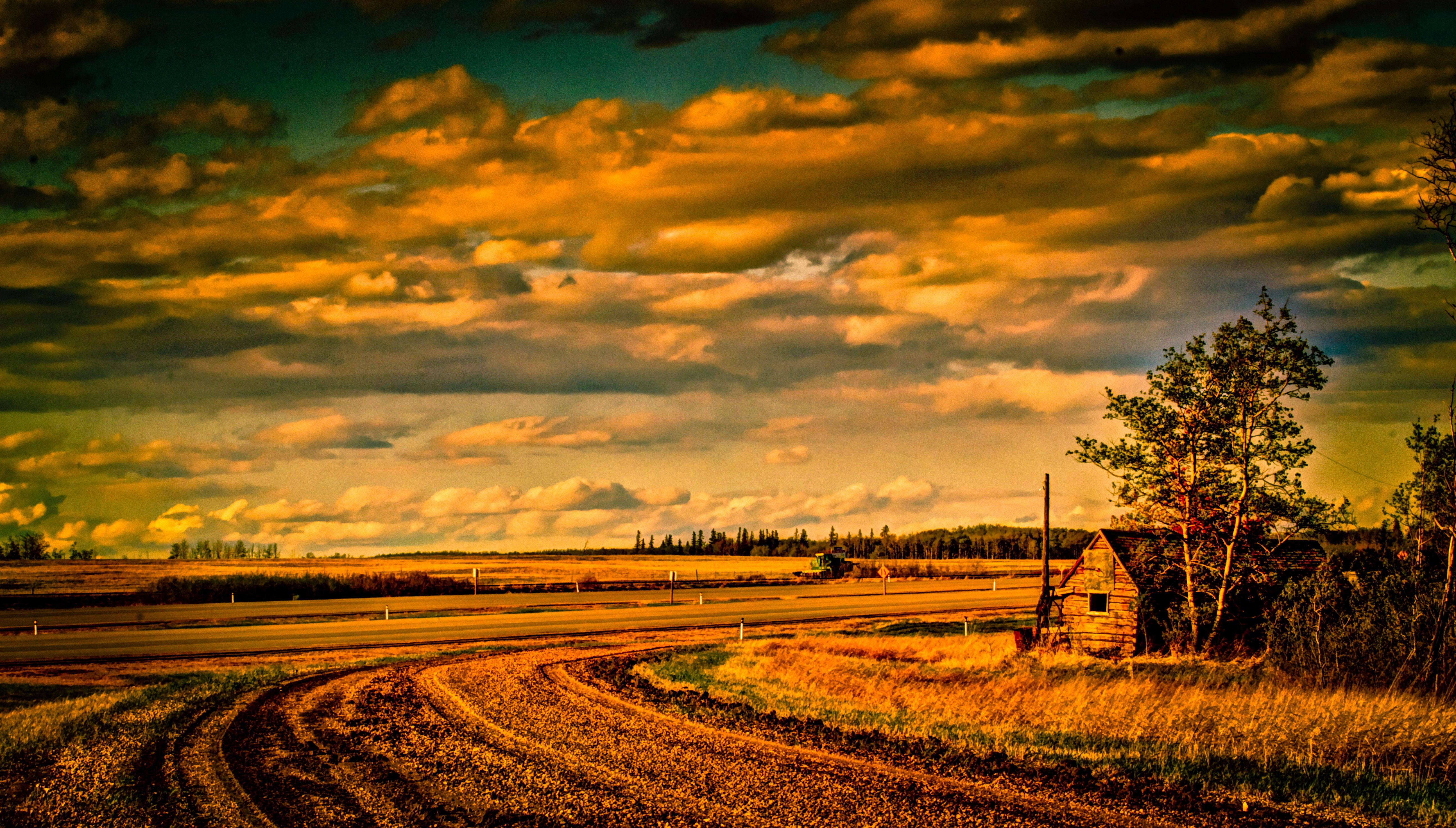 High Resolution Farm Background