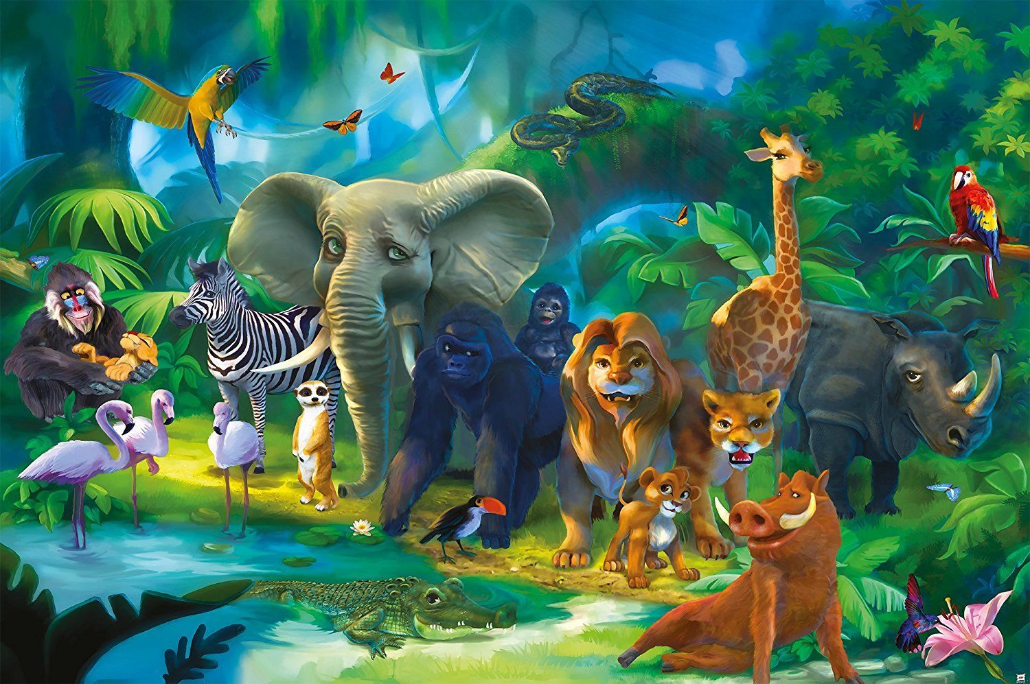 High Resolution Jungle Safari Background