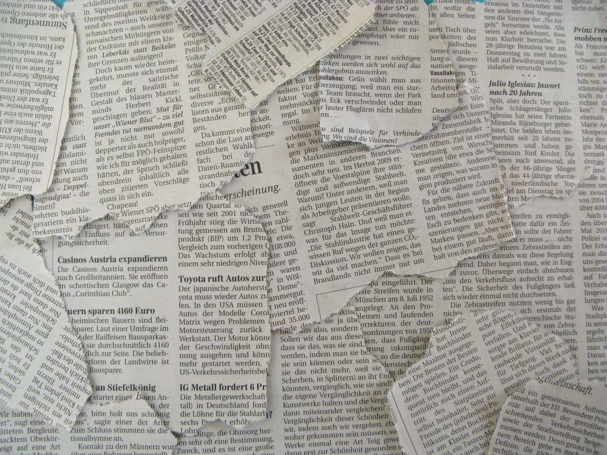 High Resolution Newspaper Background