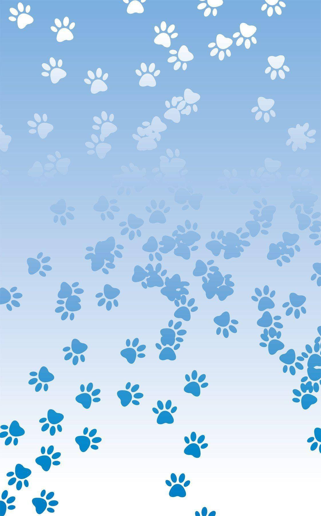 High Resolution Paw Print Background