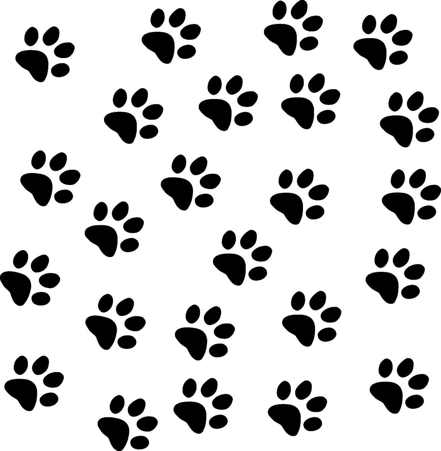 High Resolution Paw Print Background