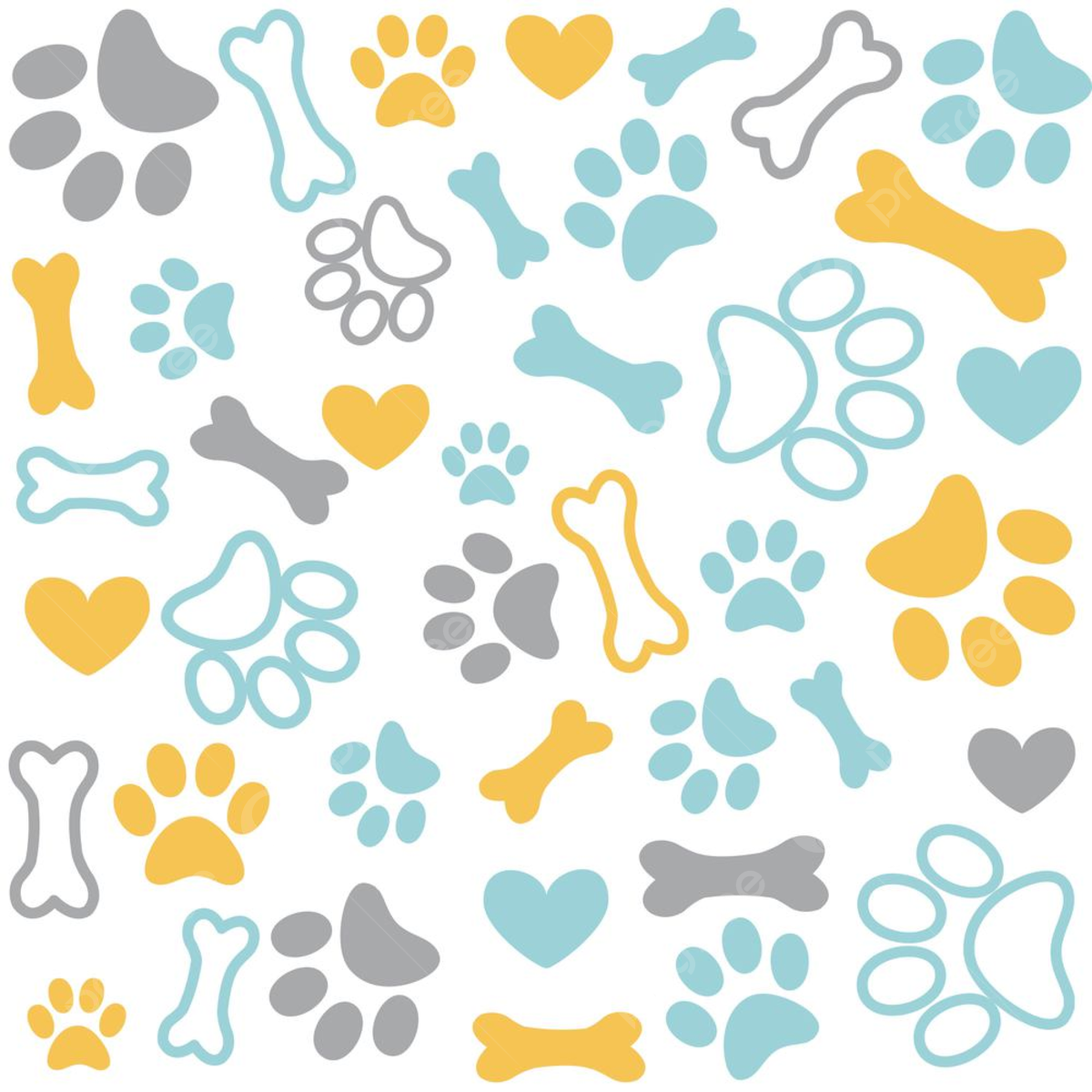 High Resolution Paw Print Background