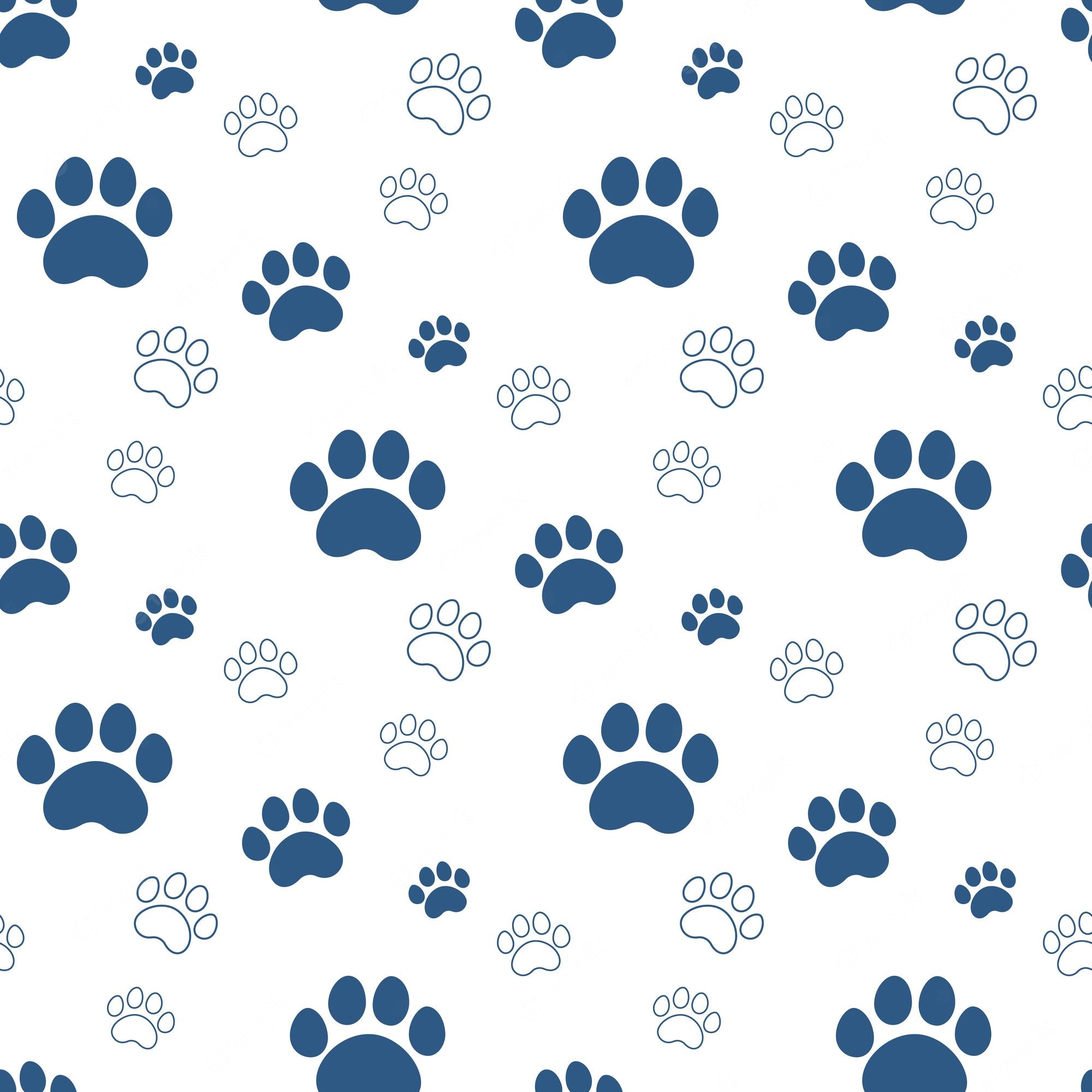 High Resolution Paw Print Background