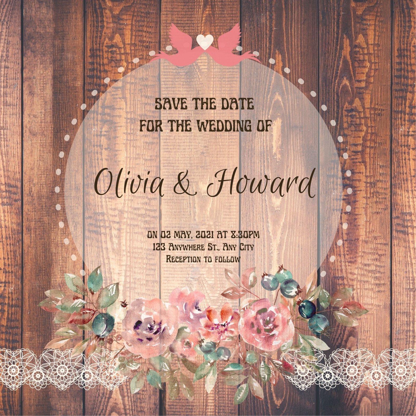 High Resolution Rustic Invitation Background