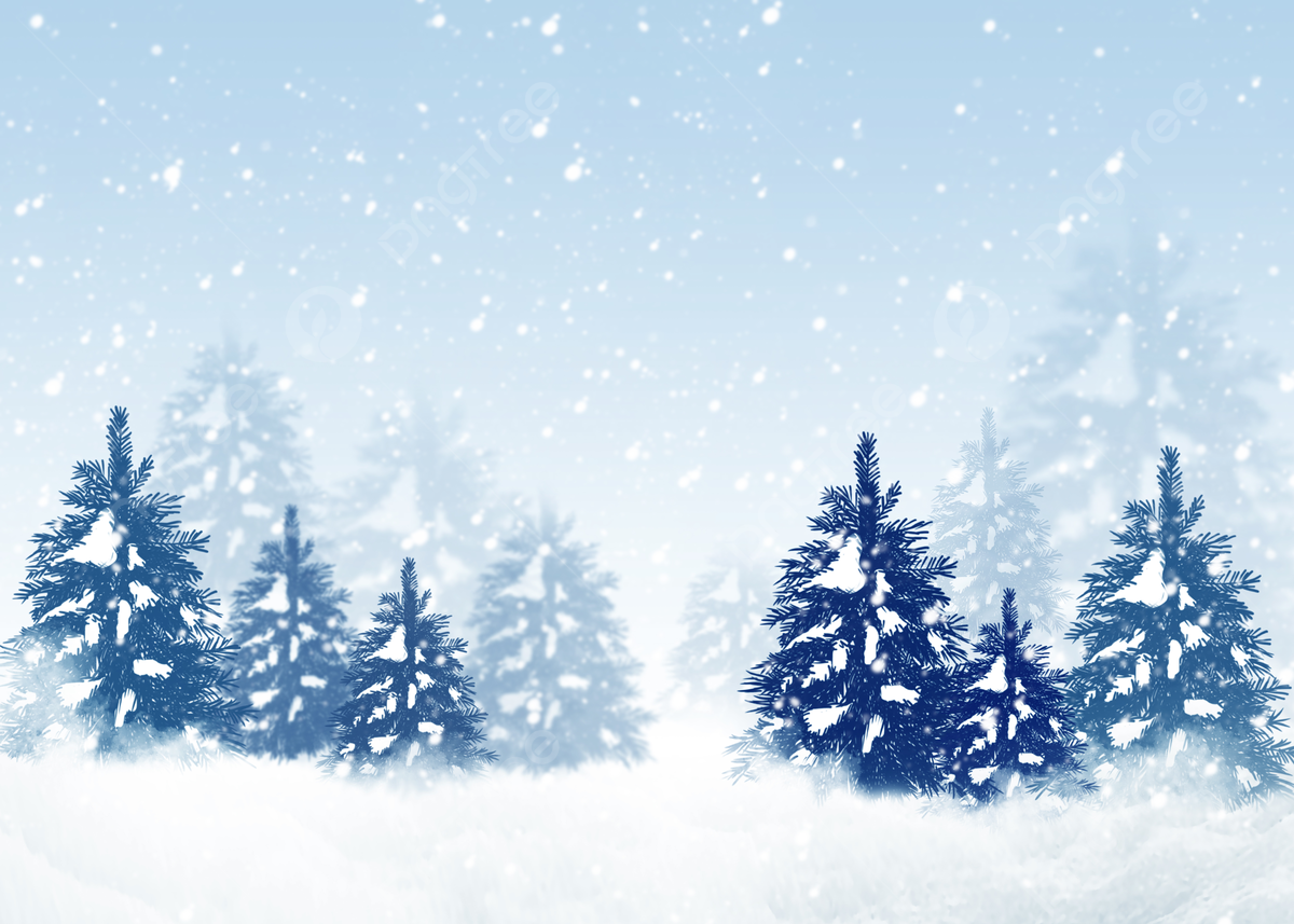 High Resolution Winter Wonderland Background